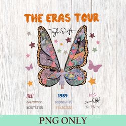 retro the eras tour butterfly png, taylor the eras tour, ts the eras tour 2023 png, swiftie png, ts the eras tour merch
