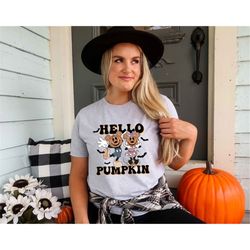 hello pumpkin mickey minnie halloween shirt, mickey minnie pumpkin shirt, disney halloween shirt, halloween shirt, disne