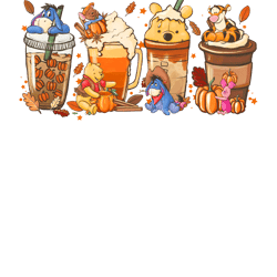 pooh halloween coffee png, fall coffee halloween png, halloween coffee png, movie coffee halloween digital download