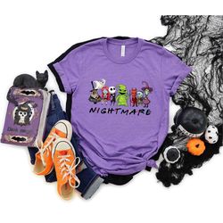 the nightmare before christmas friends shirt, jack skellington shirt, halloween shirt, nightmare before christmas squad