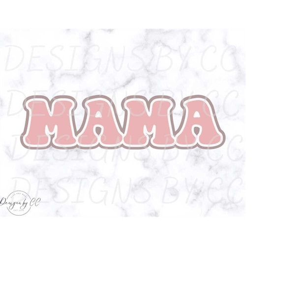 Momma Pattern Svg Mama SVG, Layered Momma Svg, Retro Mama PNG | Inspire Uplift