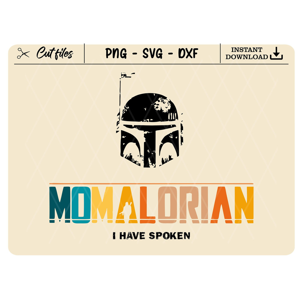 The Momalorian SVG, The Child eps, Mandalorian png ,Family Bundle, Instant Digital Download, Cut file Cricut, Silhouette - 1.jpg