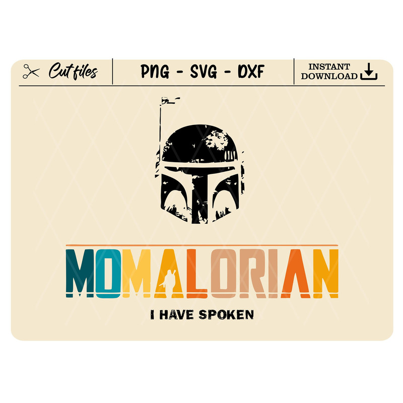 The Momalorian SVG, The Child eps, Mandalorian png ,Family Bundle, Instant Digital Download, Cut file Cricut, Silhouette - 1.jpg