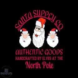 santa supply co svg, christmas svg, north pole svg, santa claus svg, christmas gift svg