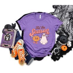 tis the season spooky shirt, spooky season shirt, halloween shirt, halloween party shirt,cute halloween tee, halloween s