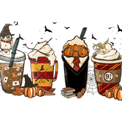 harry halloween coffee png, fall coffee halloween png, halloween coffee png, movie coffee halloween digital download