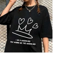 i am a queen card you wanna be the queencard gidle shirt, g)i-dle queencard shirt, gidle i feel album shirt, gidle i am