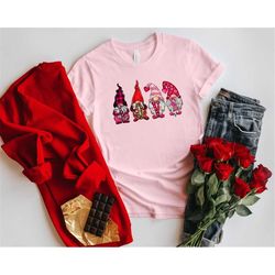 love gnome shirt, love shirt, heart shirt, valentines gnome shirt, couple matching shirt, happy valentines day, valentin