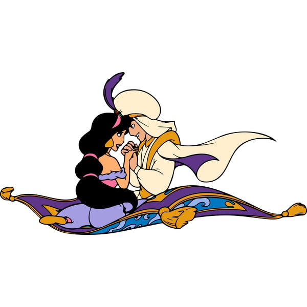 Aladdin SVG, Aladdin Clipart, Jasmine SVG, Princess Clipart - Inspire ...