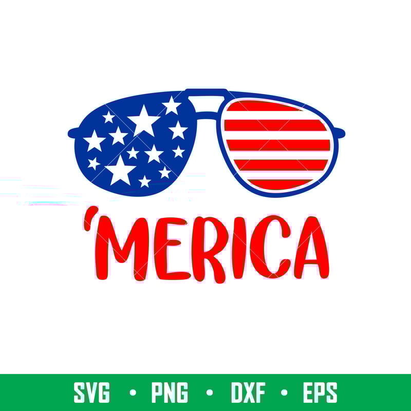 America Sunglasses, Merica Svg American Flag Svg Sunglasses Svg Fourth of July Svg US Flag America Svg 4th of July Png Patriotic Svg, Png, Eps, Dxf File.jpeg