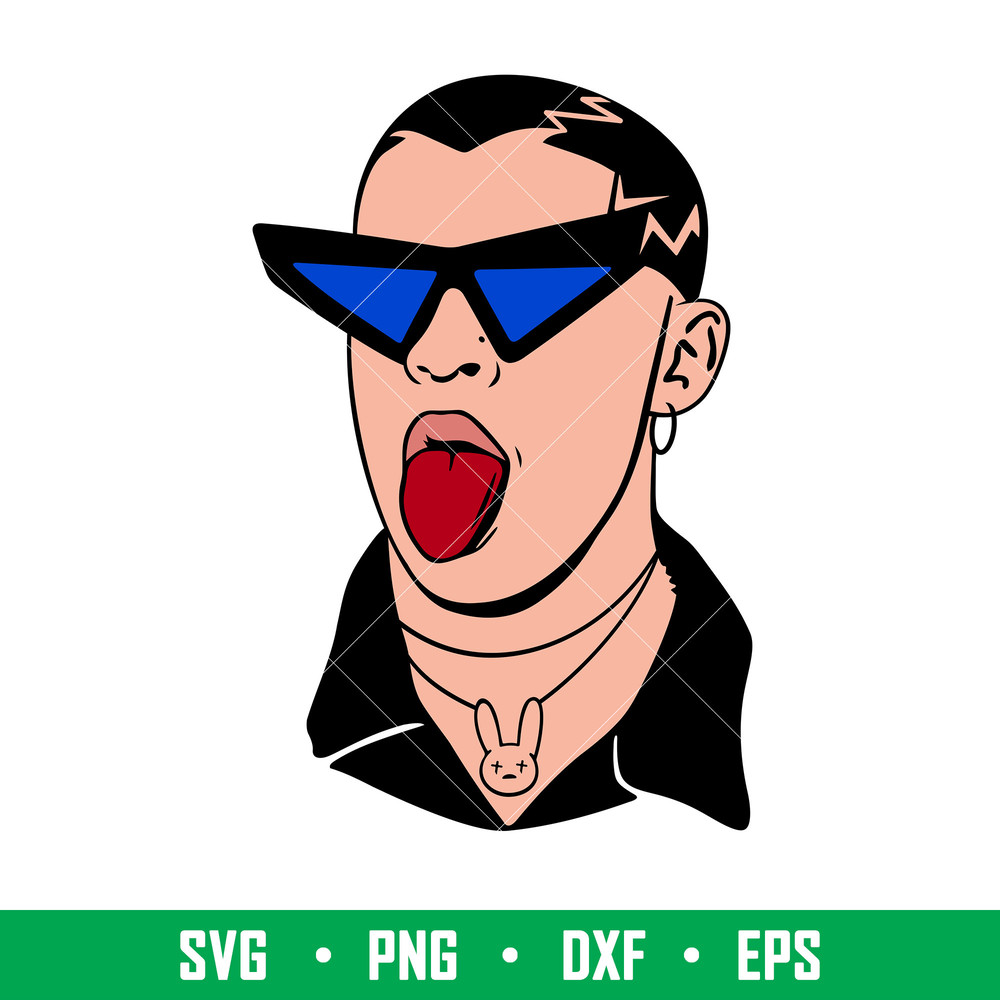 Bad Bunny 8, Bad Bunny Svg, Yo Perreo Sola Svg, Bad bunny logo Svg, El Conejo Malo Svg, png eps, dxf file.jpeg