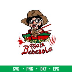 bad bunny freddy krueger, bad bunny freddy krueger svg, bad bunny halloween svg, png, dxf, eps file