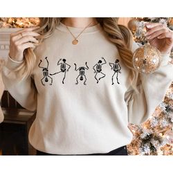 dancing skeleton halloween sweatshirt and hoodie, vintage ghost halloween shirt, witch shirt, retro fall shirt, fall shi