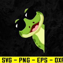 funny frog with sunglasses svg, eps, png, dxf, digital download