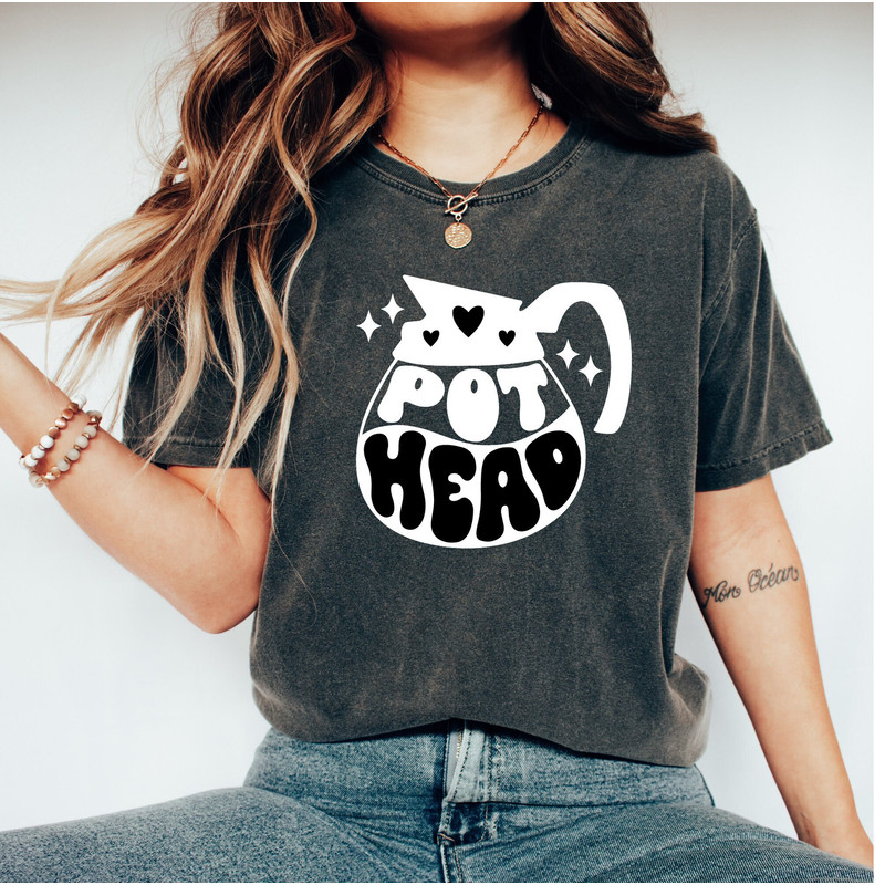 Coffee Pot Head Shirt, Coffee Lover Shirt, Coffee Shirts, Coffee Lover Gift, Coffee Addict Shirt, Coffee Tees, Funny Shirt for women - 1.jpg