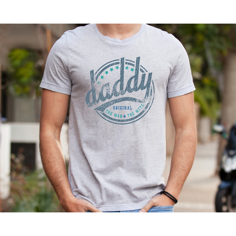 Daddy Shirt, New Dad Gift, Dad Shirt, Fathers Day Shirt, Fathers Day Gift, Gift for Dad, Daddy The Man The Myth, Retro Dad Shirt, Father Tee - 1.jpg