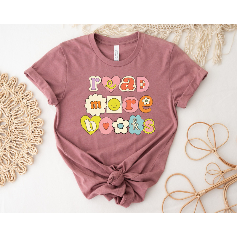 Read More Books, Cute Reading Shirt, Bookish Shirt, Book Tshirts, Teacher Shirt, Book Tees, Bookworm Gift, Book Lover Shirt, Reading Lover - 1.jpg