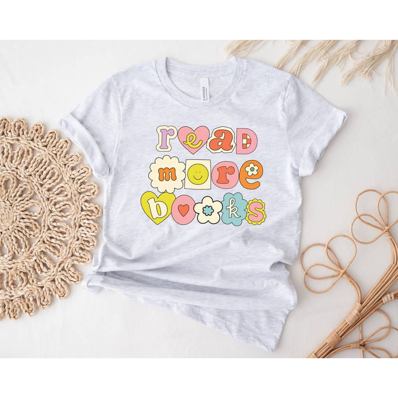 Read More Books, Cute Reading Shirt, Bookish Shirt, Book Tshirts, Teacher Shirt, Book Tees, Bookworm Gift, Book Lover Shirt, Reading Lover - 2.jpg