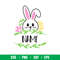 Bunny Boy Name Frame, Bunny Boy Name Frame Svg, Happy Easter Svg, Easter egg Svg, Spring Svg, png, dxf, eps file.jpeg