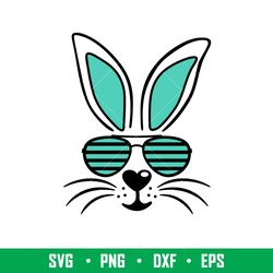 bunny boy with sunglasses, bunny boy with sunglasses svg, happy easter svg, easter egg svg, spring svg, png, dxf, eps fi