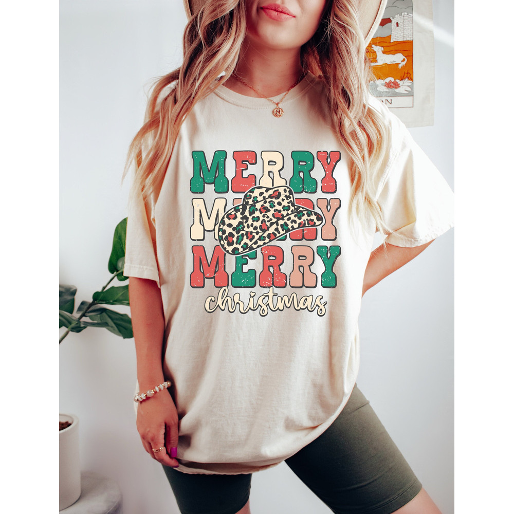 Western Christmas Shirt, Cowboy Christmas Shirt, Country Christmas Shirt, Cowgirl Christmas Shirt, Womens Christmas Shirts, Western Xmas Tee - 1.jpg