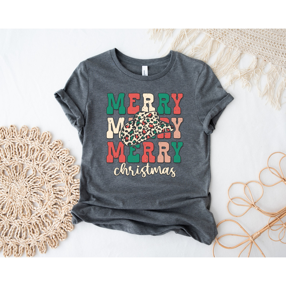 Western Christmas Shirt, Cowboy Christmas Shirt, Country Christmas Shirt, Cowgirl Christmas Shirt, Womens Christmas Shirts, Western Xmas Tee - 3.jpg
