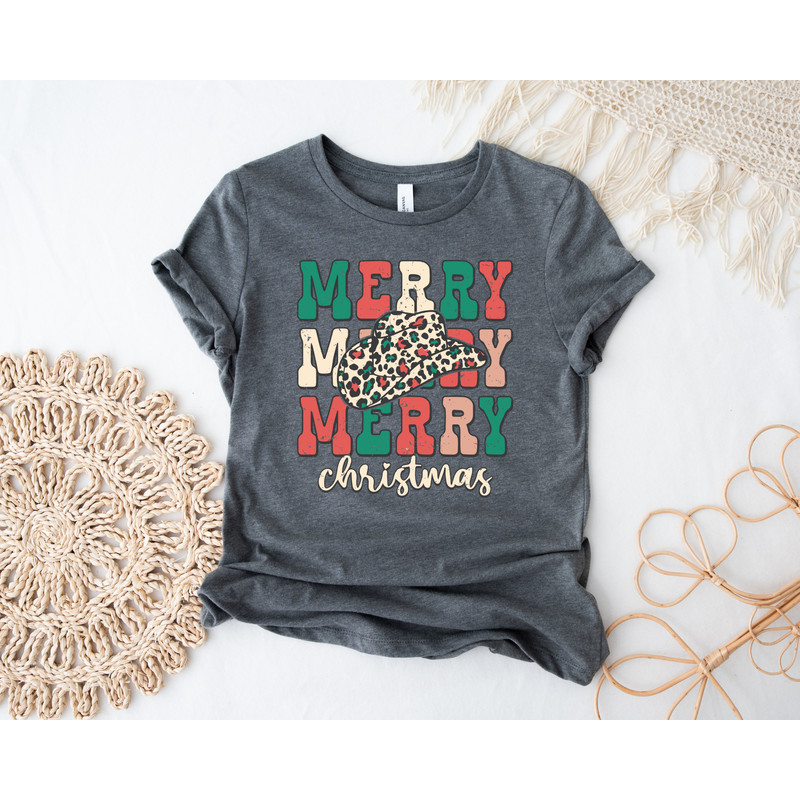 Western Christmas Shirt, Cowboy Christmas Shirt, Country Christmas Shirt, Cowgirl Christmas Shirt, Womens Christmas Shirts, Western Xmas Tee - 3.jpg