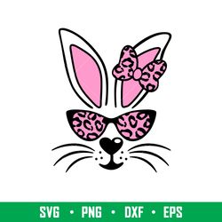 bunny girl with sunglasses, bunny girl with sunglasses svg, happy easter svg, easter egg svg, spring svg, png,eps, dxf f