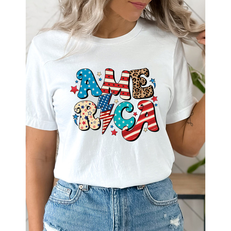 America Tee, Fourth of July Tee, USA Shirt, Independence day Shirt, American Flag Shirt, American Retro Shirt, Patriot Shirt, America Shirt - 3.jpg