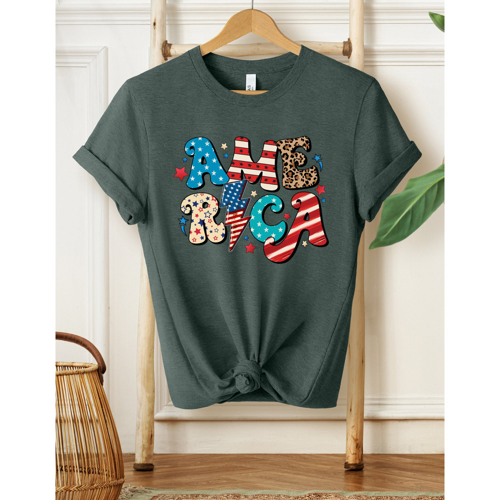 America Tee, Fourth of July Tee, USA Shirt, Independence day Shirt, American Flag Shirt, American Retro Shirt, Patriot Shirt, America Shirt - 5.jpg