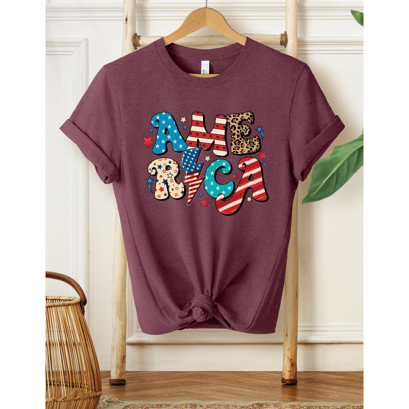 America Tee, Fourth of July Tee, USA Shirt, Independence day Shirt, American Flag Shirt, American Retro Shirt, Patriot Shirt, America Shirt - 6.jpg