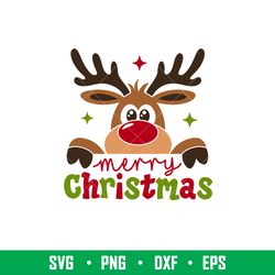 christmas reindeer, christmas reindeer svg, peeping reindeer svg, merry christmas svg, christmas svg, png, eps, dxf file