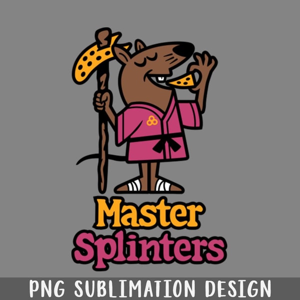 Master Splinter Rings Logo Master Splinters Pizza PNG Download | Inspire Uplift