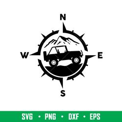 compass jeep, compass jeep svg, offroad svg, outdoors svg, outdoor life svg, png, eps, dxf file