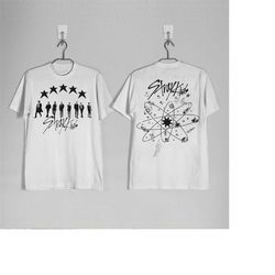 vintage stray kids 5 star 2 sides shirt, stray kids colorful 2 sides shirt, stray kids album 2 sides shirt, 5-star miche