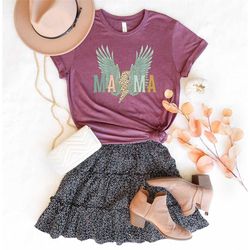 angel mama shirt, thunderbolt mama shirt, mom life shirt, leopard mama shirt, stepmom shirt, mother day shirt, mom shirt