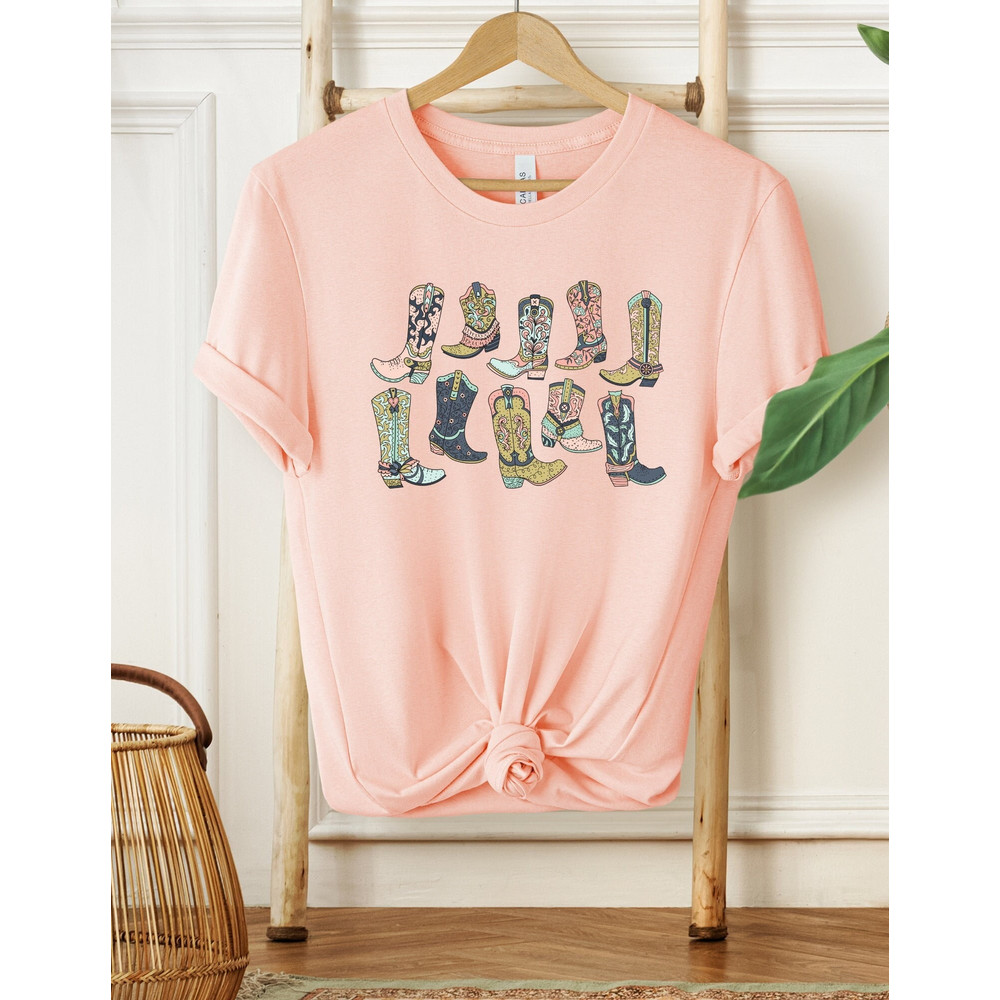 Cowgirl Boots Shirt, Country Concert Tee, Western Retro Women Shirt, Cute Country Shirt, Western Shirt, Cowboy Boots Shirt, Cowgirl Shirt - 3.jpg