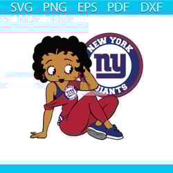 new york giants, betty boobs svg, new york giants svg, black girl svg, black girl magic svg, nfl svg