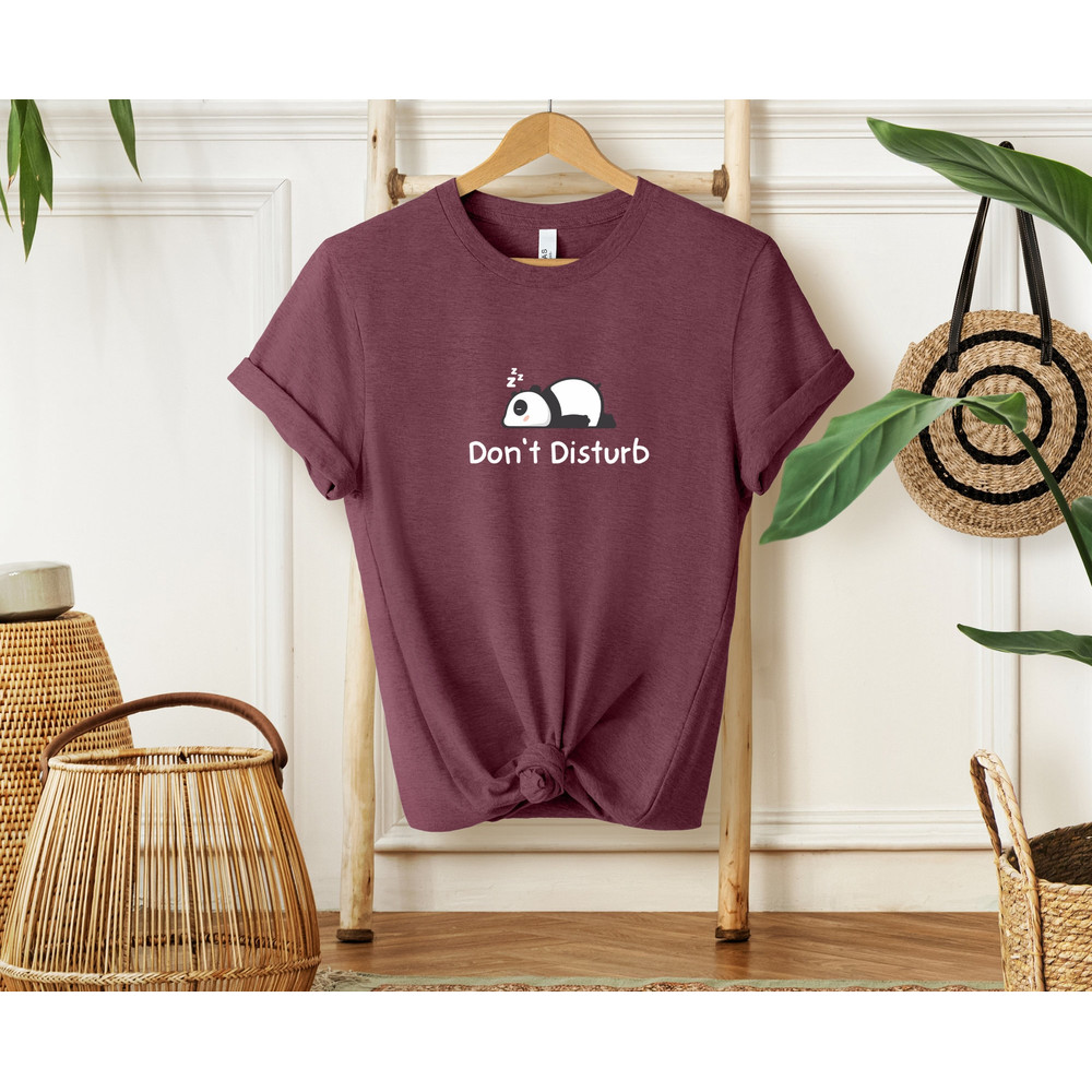 Don't Disturb Panda Shirt, Panda Shirt, Don't Disturb Shirt, Do Not Disturb Shirt, Cute Panda Tee, Sleeping Panda Shirt, Panda Lover Shirt - 4.jpg