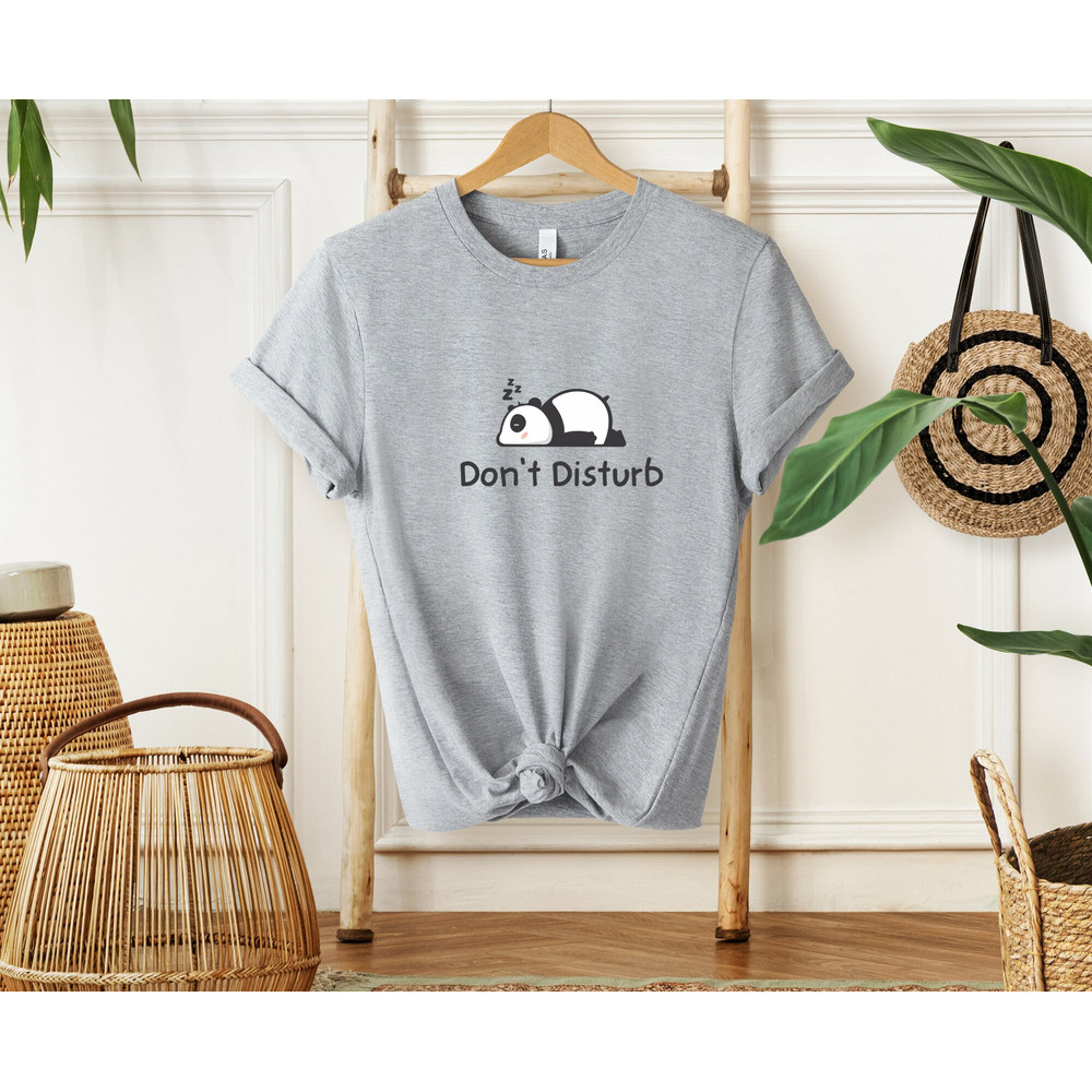 Don't Disturb Panda Shirt, Panda Shirt, Don't Disturb Shirt, Do Not Disturb Shirt, Cute Panda Tee, Sleeping Panda Shirt, Panda Lover Shirt - 5.jpg