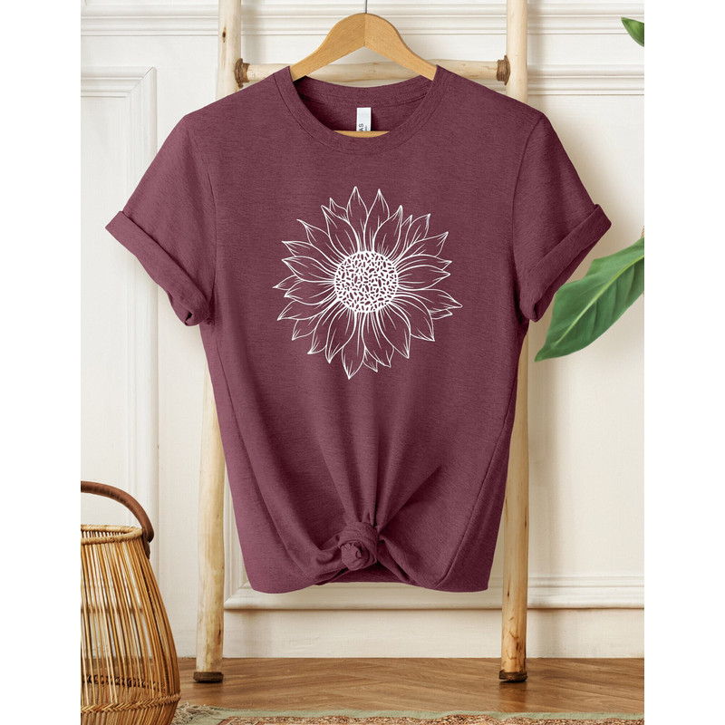 Sunflower Shirt, Women's Shirt, Flower Shirt, Floral tee, Sunflower Tee, Women's Floral tee, Garden Shirt, Plant Shirt, Sunshine Tee - 2.jpg