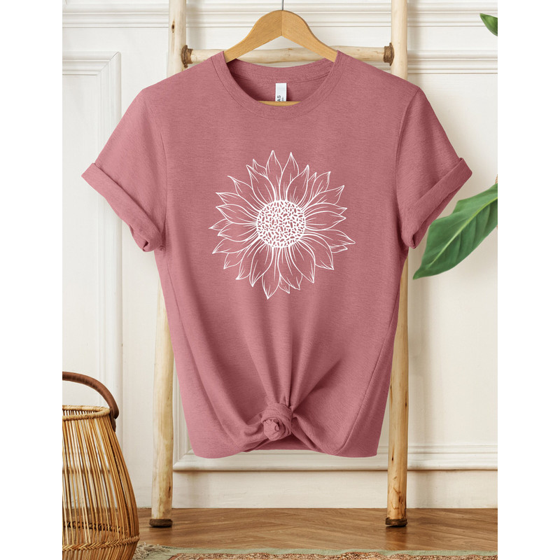 Sunflower Shirt, Women's Shirt, Flower Shirt, Floral tee, Sunflower Tee, Women's Floral tee, Garden Shirt, Plant Shirt, Sunshine Tee - 3.jpg