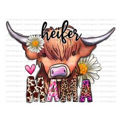 heifer mama png, mama png, cow png, heifer, western, sublimation designs downloads, highland cow png, country, mama desi