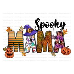 spooky mama png, pumpkin png, happy halloween png, spooky png, gemstone turquoise, western, mama png, digital download,