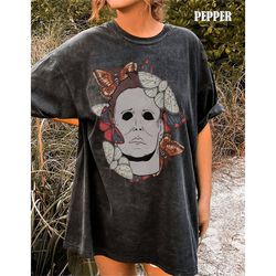 horror character halloween shirt, serial killer michael horror tee, butterfly horror character shirt, scary movie shirt,