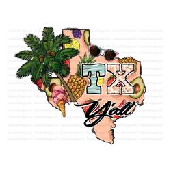 summer texas y'all png file, hello summer, summer design, texas design, summer png, texas y'all, digital download,sublim