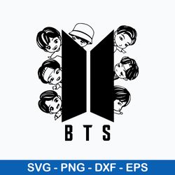 adorable tinytan bts member svg, bts svg, kpop star svg, png dxf eps file