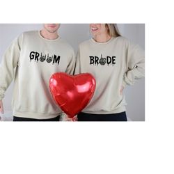 gothic bride groom engaged shirt, bride groom shirt, halloween wedding goth wedding shirt, goth bride bachelorette shirt