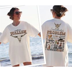 vintage wallen shirt comfort colors, wallen western tshirt, cowboy wallen shirt, country music shirt, wallen the bull te