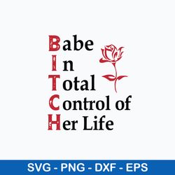 babe in total control of her life svg, png dxf eps digital file